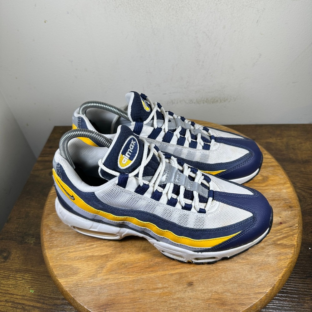 Nike Air Max 95 Mens Size 7.5 US Navy Blue Yellow White CZ0191-400
